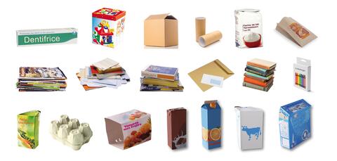 Briques, cartons et papiers recyclables